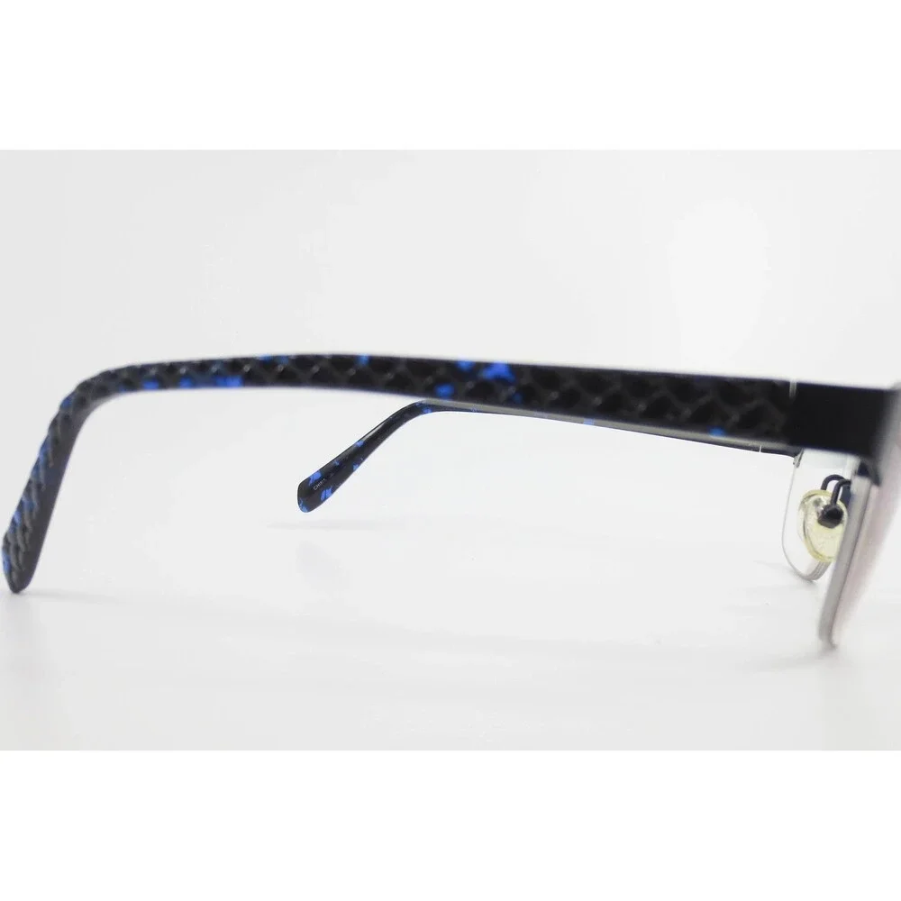Chelsea Morgan CM 202233 Navy Blue Cat Eye Semi Rimless Eyeglasses 51-17-135